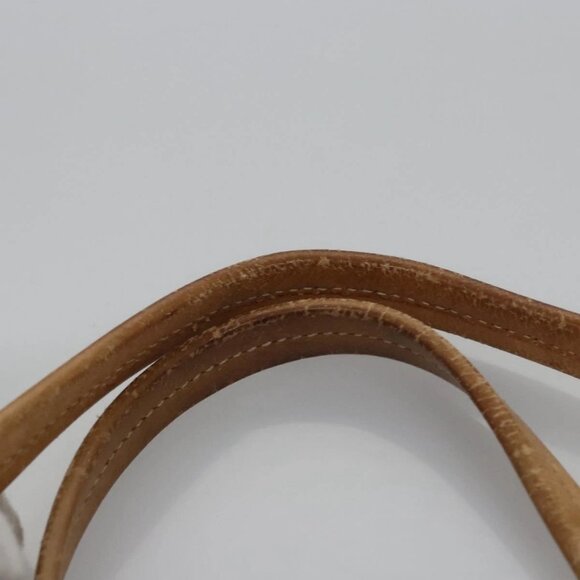 PRADA Hand Bag Canvas Beige Gold Auth EC435 - Picture 9 of 16